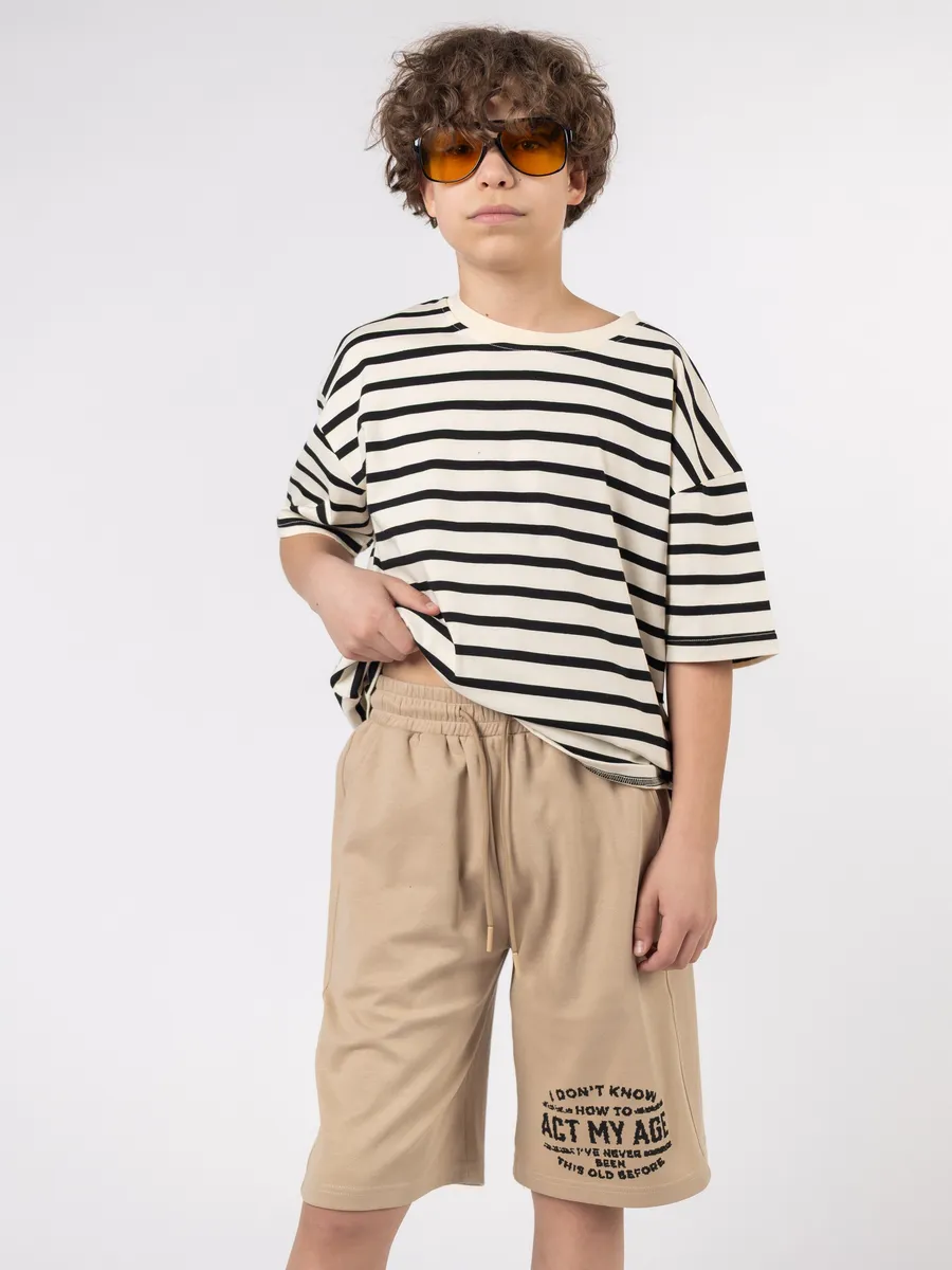 Шорты 2625 бежевый LAGODOMEE